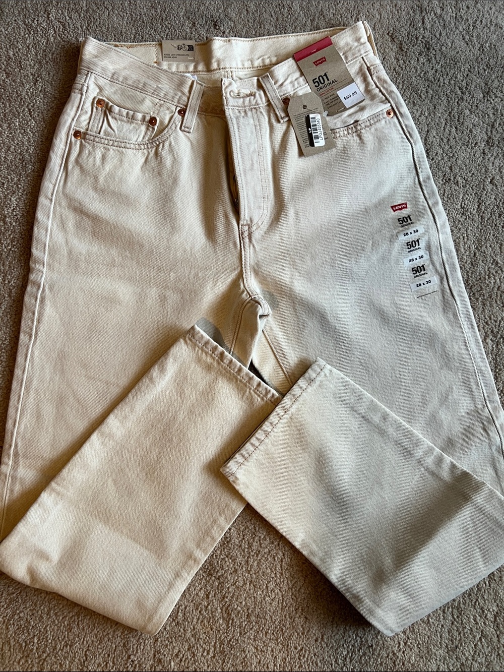 Levi's Oroginal 501 28x30 Straight-Leg 501 Jeans 28x30